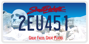 2EU451  license plate in SD