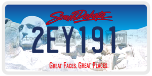 2EY191  license plate in SD
