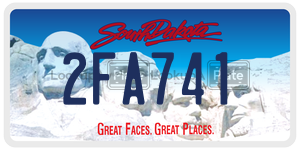 2FA741  license plate in SD