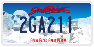 2GA211  license plate in SD