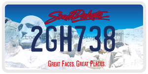 2GH738  license plate in SD