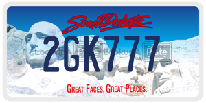 2GK777  license plate in SD