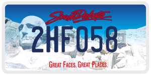 2HF058  license plate in SD