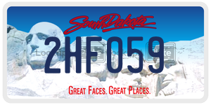 2HF059  license plate in SD