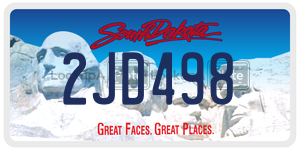 2JD498  license plate in SD