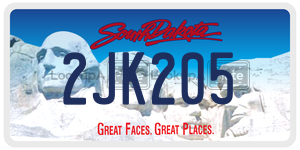 2JK205  license plate in SD