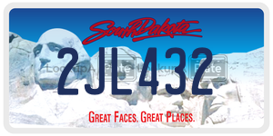2JL432  license plate in SD