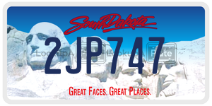 2JP747  license plate in SD