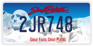 2JR748  license plate in SD
