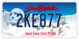 2KE877  license plate in SD