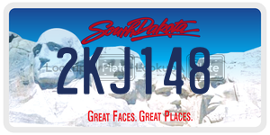 2KJ148  license plate in SD