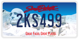 2KS499  license plate in SD