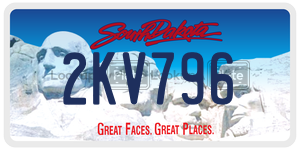 2KV796  license plate in SD