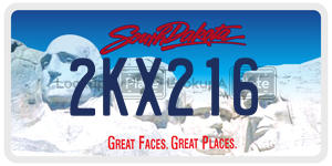 2KX216  license plate in SD