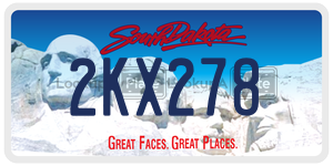 2KX278  license plate in SD