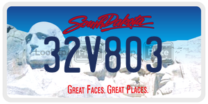 32V803  license plate in SD