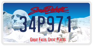 34P971  license plate in SD