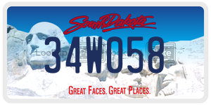 34W058  license plate in SD