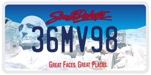36MV98  license plate in SD