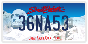 36NA53  license plate in SD