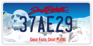 37AE29  license plate in SD
