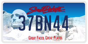 37BN44  license plate in SD