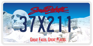 37X211  license plate in SD