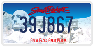 39J867  license plate in SD
