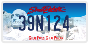39N124  license plate in SD