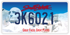 3K6021  license plate in SD