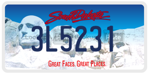 3L5231  license plate in SD