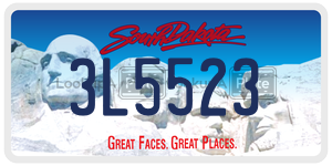 3L5523  license plate in SD