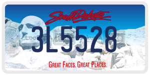 3L5528  license plate in SD