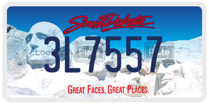 3L7557  license plate in SD