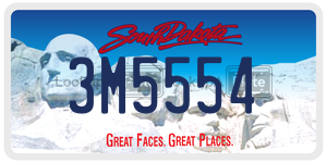 3M5554  license plate in SD