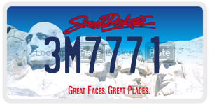 3M7771  license plate in SD