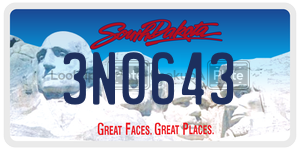 3N0643 license plate in South Dakota