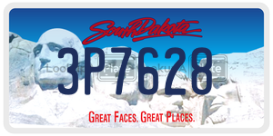3P7628  license plate in SD