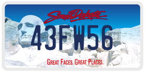 43FW56  license plate in SD