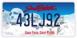 43LJ92  license plate in SD