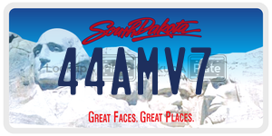44AMV7  license plate in SD