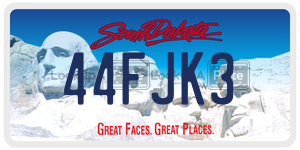 44FJK3  license plate in SD