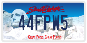 44FPW5  license plate in SD