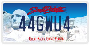 44GWU4  license plate in SD