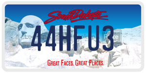 44HFU3  license plate in SD