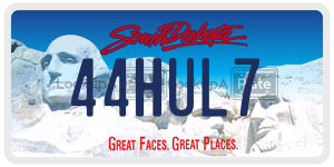 44HUL7  license plate in SD