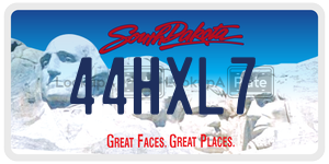 44HXL7  license plate in SD