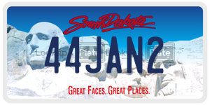 44JAN2  license plate in SD