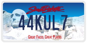 44KUL7  license plate in SD