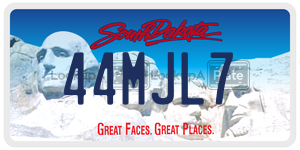 44MJL7  license plate in SD